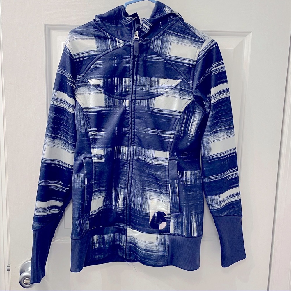 Burton dryride fleece zip up - blue size medium